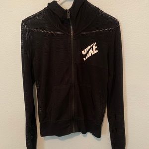 NIKE | Black See-through Zip-Up Jacket